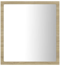 LED-Badspiegel Sonoma-Eiche 40x8,5x37 cm Acryl