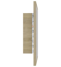 LED-Badspiegel Sonoma-Eiche 40x8,5x37 cm Acryl