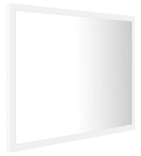 LED-Badspiegel Weiß 60x8,5x37 cm Acryl