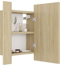 LED-Bad-Spiegelschrank Sonoma-Eiche 40x12x45 cm Acryl