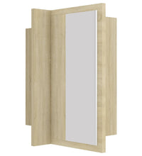LED-Bad-Spiegelschrank Sonoma-Eiche 40x12x45 cm Acryl