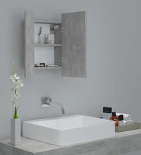 LED-Bad-Spiegelschrank Betongrau 40x12x45 cm Acryl