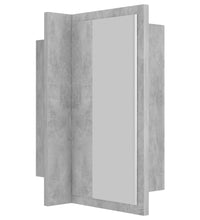 LED-Bad-Spiegelschrank Betongrau 40x12x45 cm Acryl