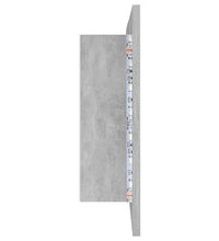 LED-Bad-Spiegelschrank Betongrau 80x12x45 cm Acryl