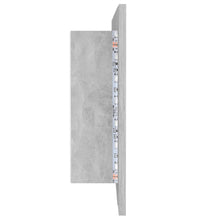 LED-Bad-Spiegelschrank Betongrau 100x12x45 cm Acryl