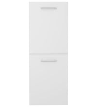 Badezimmerschrank Weiß 30x30x80 cm Holzwerkstoff