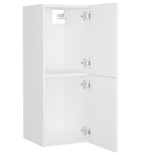 Badezimmerschrank Weiß 30x30x80 cm Holzwerkstoff