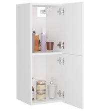 Badezimmerschrank Weiß 30x30x80 cm Holzwerkstoff