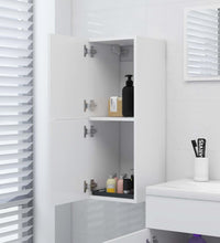 Badezimmerschrank Weiß 30x30x80 cm Holzwerkstoff