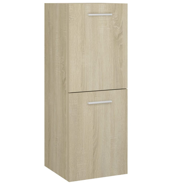 Badezimmerschrank Sonoma-Eiche 30x30x80 cm Holzwerkstoff
