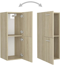 Badezimmerschrank Sonoma-Eiche 30x30x80 cm Holzwerkstoff