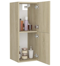 Badezimmerschrank Sonoma-Eiche 30x30x80 cm Holzwerkstoff
