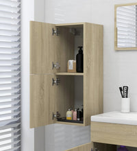 Badezimmerschrank Sonoma-Eiche 30x30x80 cm Holzwerkstoff