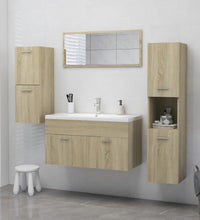 Badezimmerschrank Sonoma-Eiche 30x30x80 cm Holzwerkstoff