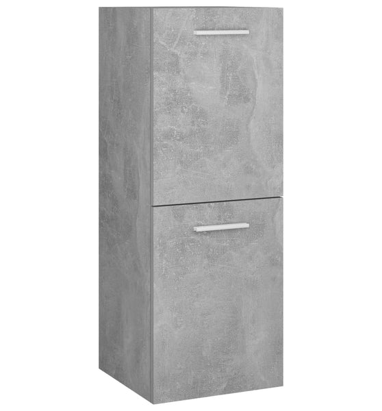 Badezimmerschrank Betongrau 30x30x80 cm Holzwerkstoff