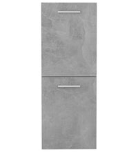 Badezimmerschrank Betongrau 30x30x80 cm Holzwerkstoff