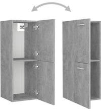 Badezimmerschrank Betongrau 30x30x80 cm Holzwerkstoff