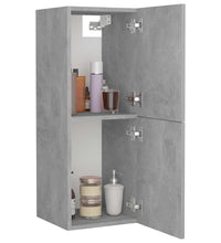 Badezimmerschrank Betongrau 30x30x80 cm Holzwerkstoff
