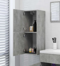Badezimmerschrank Betongrau 30x30x80 cm Holzwerkstoff