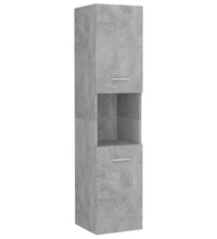 Badezimmerschrank Betongrau 30x30x130 cm Holzwerkstoff