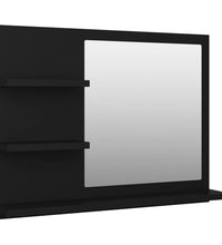 Badspiegel Schwarz 60x10,5x45 cm Holzwerkstoff