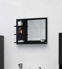 Badspiegel Schwarz 60x10,5x45 cm Holzwerkstoff