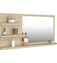 Badspiegel Sonoma-Eiche 90x10,5x45 cm Holzwerkstoff