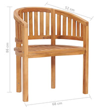 5-tlg. Garten-Lounge-Set Massivholz Teak