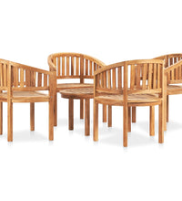 5-tlg. Garten-Lounge-Set Massivholz Teak