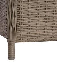 7-tlg. Garten-Essgruppe Poly Rattan Braun