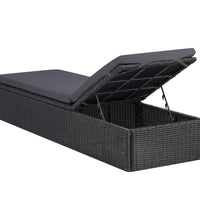 9-tlg. Garten-Essgruppe Poly Rattan Schwarz