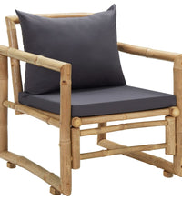 Gartenstühle mit Kissen 2 Stk. Bambus