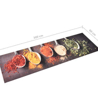 Küchenteppich Waschbar Löffel 60x300 cm