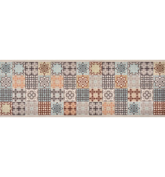Küchenteppich Waschbar Mosaik Mehrfarbig 60x180 cm