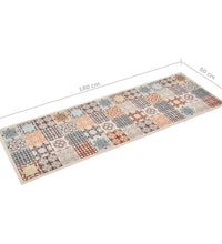 Küchenteppich Waschbar Mosaik Mehrfarbig 60x180 cm