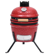 2-in-1 Kamado-Grill Smoker Keramik 56 cm Rot