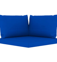 Gartensofa 4-Sitzer mit Kissen in Blau