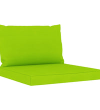 Gartensofa 4-Sitzer mit Kissen in Hellgrün