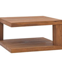 Couchtisch 65x65x33 cm Teak Massivholz
