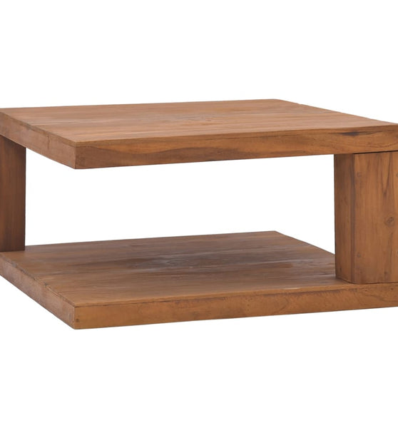 Couchtisch 65x65x33 cm Teak Massivholz