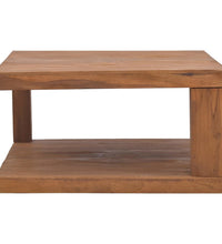 Couchtisch 65x65x33 cm Teak Massivholz