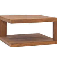 Couchtisch 65x65x33 cm Teak Massivholz