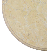Tischplatte Creme Ø40x2,5 cm Marmor
