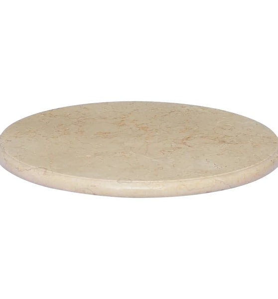 Tischplatte Creme Ø50x2,5 cm Marmor