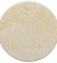 Tischplatte Creme Ø60x2,5 cm Marmor