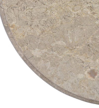 Tischplatte Grau Ø60x2,5 cm Marmor
