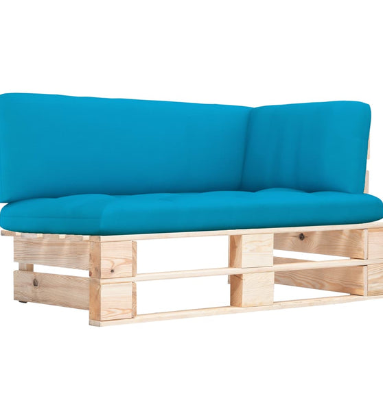 Outdoor-Ecksofa Paletten Kiefernholz Imprägniert