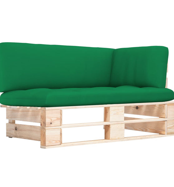 Outdoor-Ecksofa Paletten Kiefernholz Imprägniert
