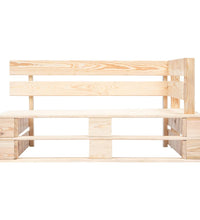Outdoor-Ecksofa Paletten Kiefernholz Imprägniert