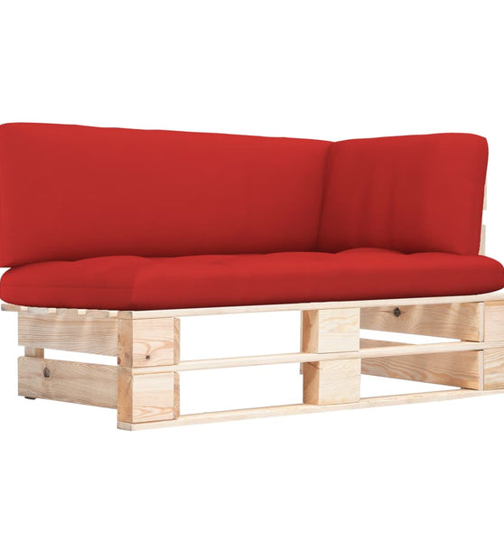 Outdoor-Ecksofa Paletten Kiefernholz Imprägniert
